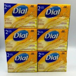 Lot of 12 Bars Dial Gold antibacterial Bar Soap